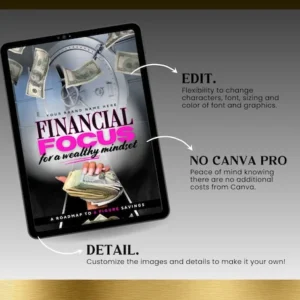 DIY eBook Cover Canva Templates | Financial Freedom & Money eBook Designs