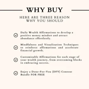 Millionaire Affirmations eBook, Done For You Digital Products, PLR MRR, Master Resell Rights, Private Label Rights, Done For You Guide