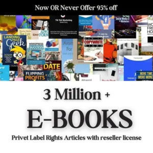 3 Million Ebooks Bundle: PLR Articles with Reseller Rights