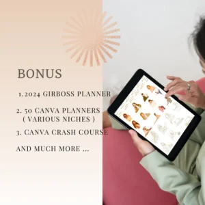 Digital Stickers for Goodnotes | That Girl Aesthetic | Canva Editable PNG & Pre-Cropped Icons