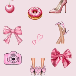 Bookish Sticker Bundle: 50 Pink Reader Decals (Digital Download)