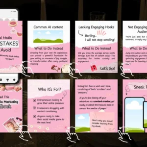 100 Pink Instagram Carousel Templates | Canva Editable & Customizable