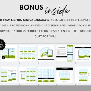 15000+ Pages Canva Template Bundle | 200 Planners, Journals & Trackers | Printable Templates for Productivity