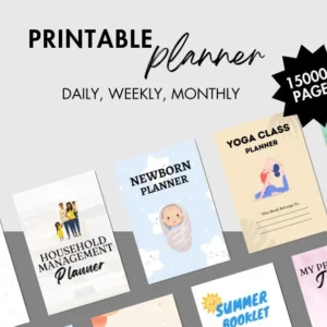 15000+ Pages Canva Template Bundle | 200 Planners, Journals & Trackers | Printable Templates for Productivity