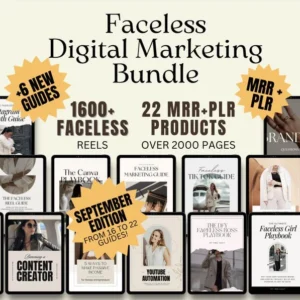 26 Faceless Digital Marketing Products | Done-For-You Business Vault