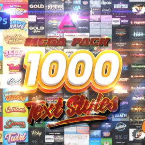 1000+ Premium Photoshop Text Effects & Styles | Editable PSDs with 1000+ Fonts