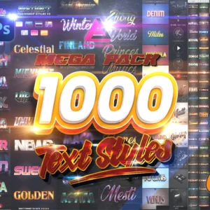1000+ Premium Photoshop Text Effects & Styles | Editable PSDs with 1000+ Fonts