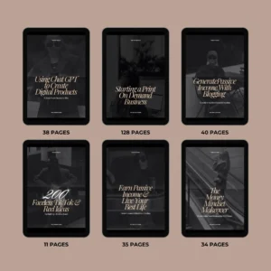 Passive Income eBook Bundle + Faceless Photos | Digital Download with Resell Rights MRR