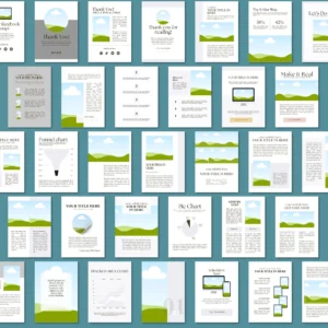 150-Page Canva eBook Template: A4 Course Workbook Digital Download