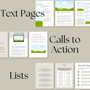 Canva eBook Template: 250-Page Course Workbook, Lead Magnet Template