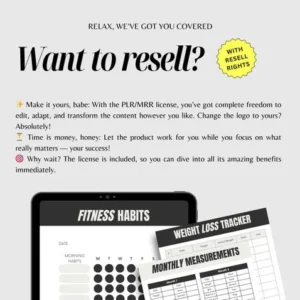 Ultimate Fitness PLR Bundle — Includes 9 Wellness Guides, Weight Loss Planner, High-Protein Snacks Guide, plus Full Resell Rights (MRR/PLR).