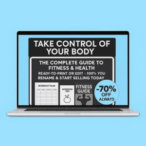 DFY Fitness Bundle — PLR Ebooks, Planners, and Weight Loss Journal (Digital Download).
