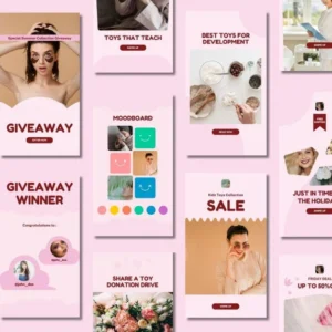 3500+ Canva-Editable Social Media Templates Mega Bundle — Designs for Instagram, Facebook, Pinterest, Business Marketing, and More.