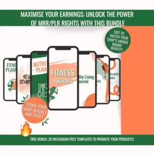 DFY Digital Products eBook Bundle PLR, Ready To Resell, Canva Templates, Weight Loss Planner Bundle