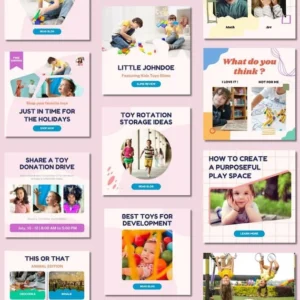 3500+ Canva-Editable Social Media Templates Mega Bundle — Designs for Instagram, Facebook, Pinterest, Business Marketing, and More.