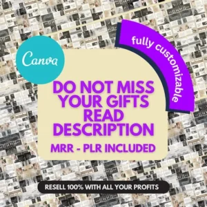 40 Canva Website Templates — MRR/PLR Business Bundle.