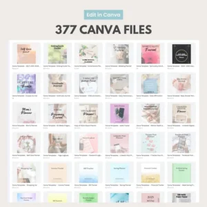 UPDATED — 7500 Templates, Planners, Trackers, Journals & Calendars | Fully Editable in Canva, Rebrand and Resell with Master Label Rights (MRR + PLR).