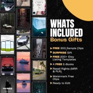 Male Fitness Reels: 600+ Bundle Digital Download MRR PLR Faceless Gym Video Pack for Reels Shorts TikTok and Social Media Creators.