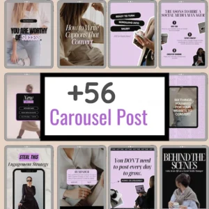 400+ Faceless Instagram Carousel Templates — Canva Editable MRR/PLR (Digital Download).