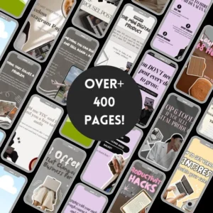 400+ Faceless Instagram Carousel Templates — Canva Editable MRR/PLR (Digital Download).