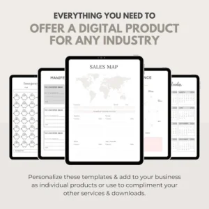 UPDATED — 7500 Templates, Planners, Trackers, Journals & Calendars | Fully Editable in Canva, Rebrand and Resell with Master Label Rights (MRR + PLR).