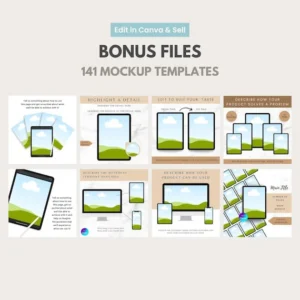 UPDATED — 7500 Templates, Planners, Trackers, Journals & Calendars | Fully Editable in Canva, Rebrand and Resell with Master Label Rights (MRR + PLR).